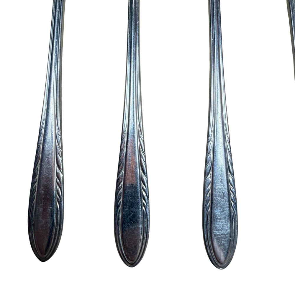 Viceroy Plate USA Silverplate Iced Tea Spoons Set of 6 Long Handle Vintage MCM - Picture 2 of 6